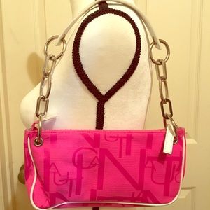 Náutica silver link pink and white bag